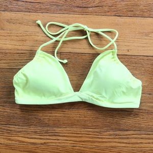 Victoria Secret Neon Yellow-Green Bikini Top